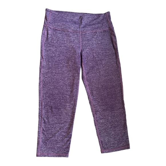 Athleta Pants - Athleta Purple 3/4 Length Active Tights